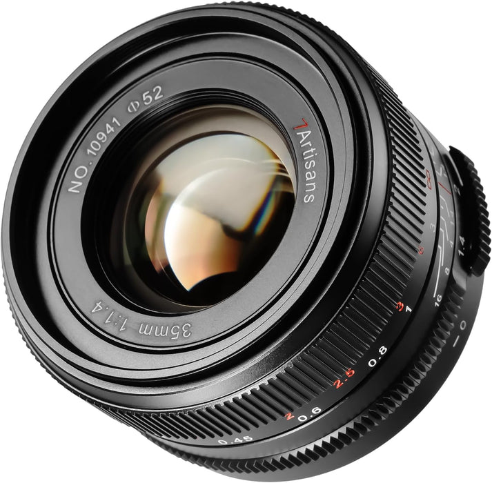 🎨 Lente 7Artisans 35mm F1.4 Mark III | Enfoque Manual Full Frame | Bokeh Artístico (Grado A) ✨