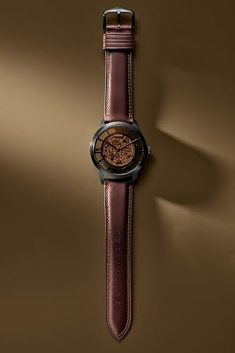 RELOJ HOMBRE FOSSIL TOWNSMAN MECANICO COLOR DE LA CORREA CAFE GRADO B