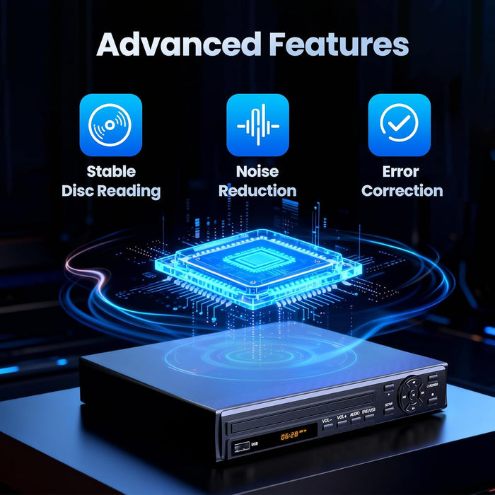 DVD Player Desobry HDMI for TV Region Free Full HD 1080p GRADO B