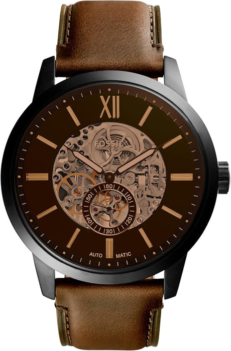 RELOJ HOMBRE FOSSIL TOWNSMAN MECANICO COLOR DE LA CORREA CAFE GRADO B