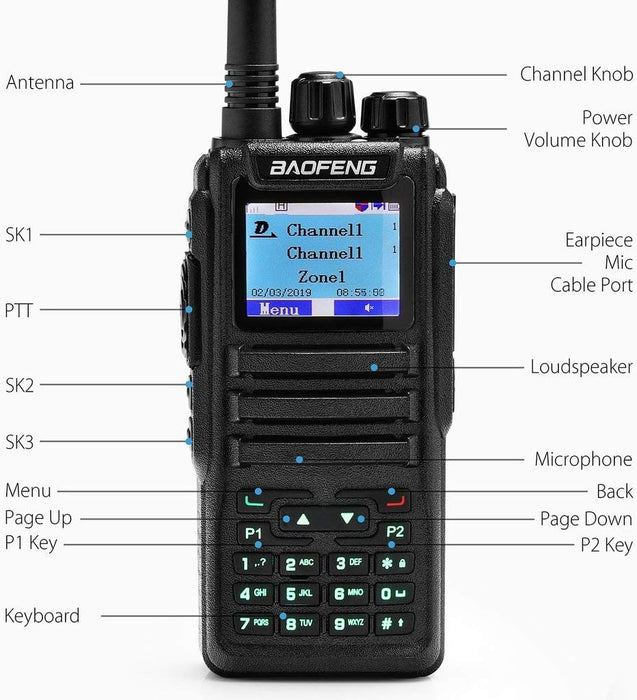 RADIO DIGITAL BAOFENG DMR ENCRIPTADOS OPEN GD77 UHFVHF GRADO A