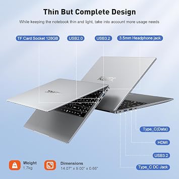LAPTOP ACEMAGIC RAM 16 GB 512 GB COLOR GRIS RYZEN 7 PRO GRADO B