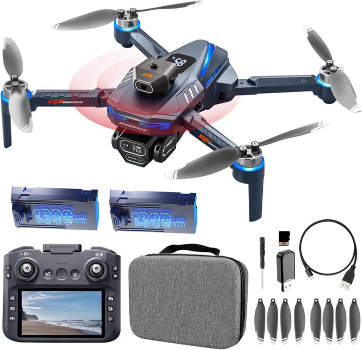 Dron Axnen Mini Con Cámara Hd, Pantalla De Tableta Mejorada, Motores Sin Escobillas, 2 Baterías, Plegable, Evitación Inteligente De Obstáculos, Retorno Con Un Clic, Puntos De Referencia, Ideal Para Principiantes, Adolescentes Y Adultos Grado B