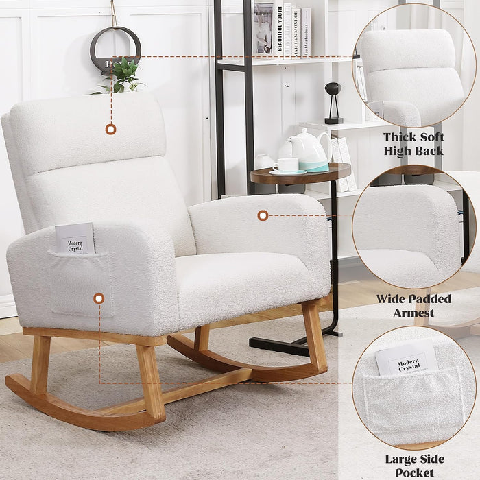SILLA MECEDORA HCHAIRH SHERPA NURSING ROCKER TEDDY GRADO A