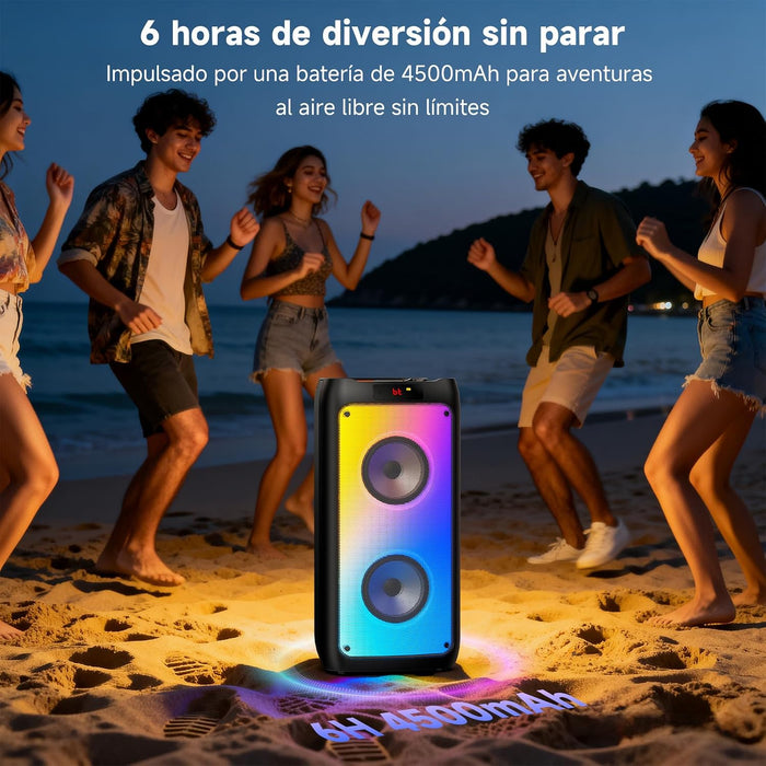Bocina Portátil para Karaoke JYX T10T con Bluetooth | Grado B (Detalles Estéticos / Rayones