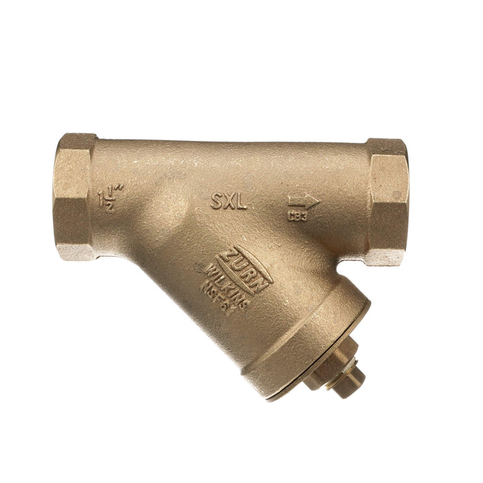 Zurn Wilkins 112-SXL - Colador tipo Wye de bronce fundido SXL de 1-1/2 pulgadas, sin plomo GRADO B