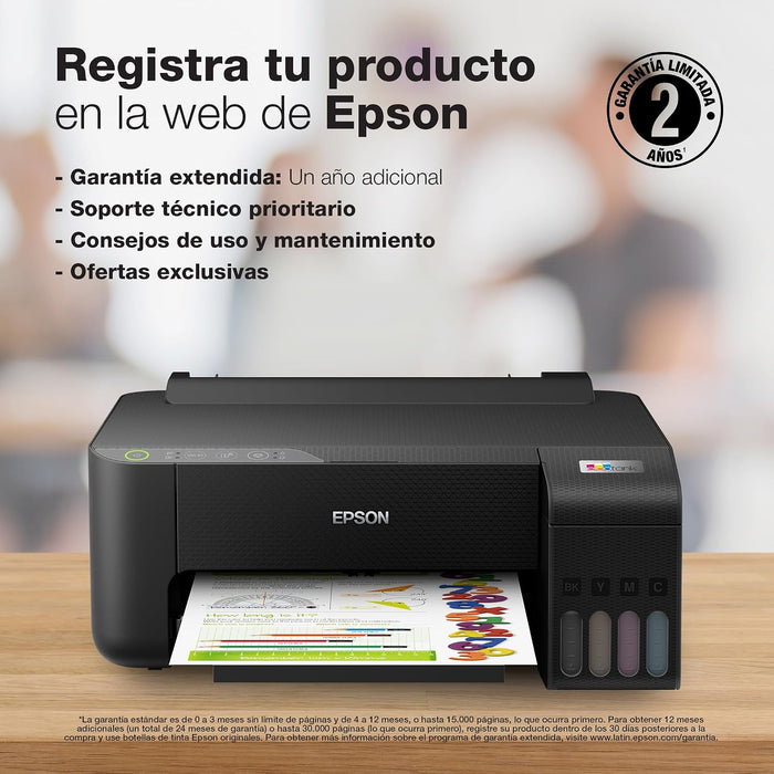 IMPRESORA EPSON ECOTANK L1250 WIFI COLOR NEGRA GRADO B