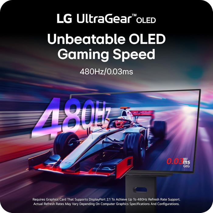 Monitor Gamer LG UltraGear OLED 27GX790A (27", 480Hz) GRADO B
