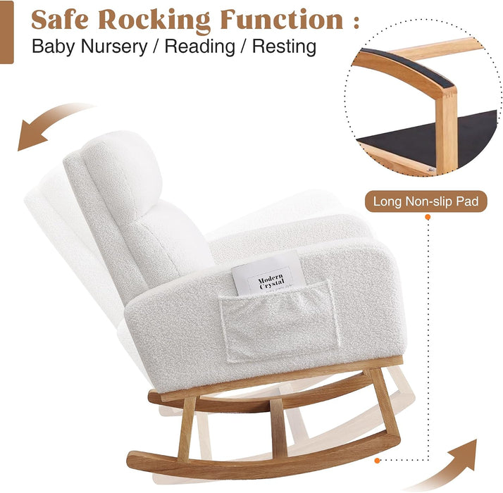 SILLA MECEDORA HCHAIRH SHERPA NURSING ROCKER TEDDY GRADO A