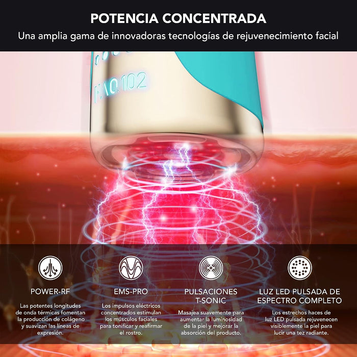 Dispositivo Antiedad Clinico FAQ 102 RF EMS LED Topaz Grado B
