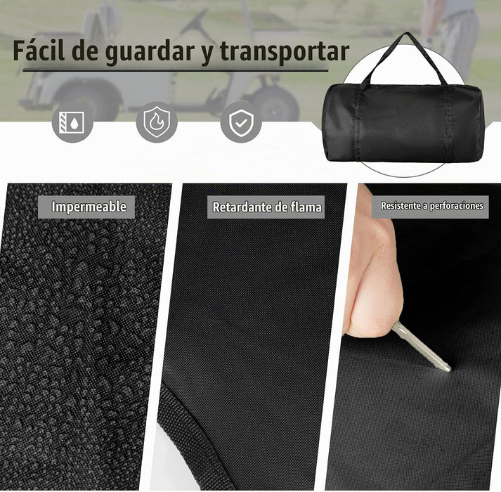 CUBIERTA PARA CARRITO DE GOLF 6 PASAJEROS | UNIVERSAL 10L0L | GRADO A (NUEVA, IMPECABLE)