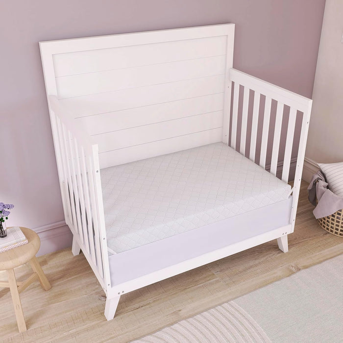 Colchón Dream On Me 2 en 1 transpirable de 3 cm para minicuna, color blanco GRADO B