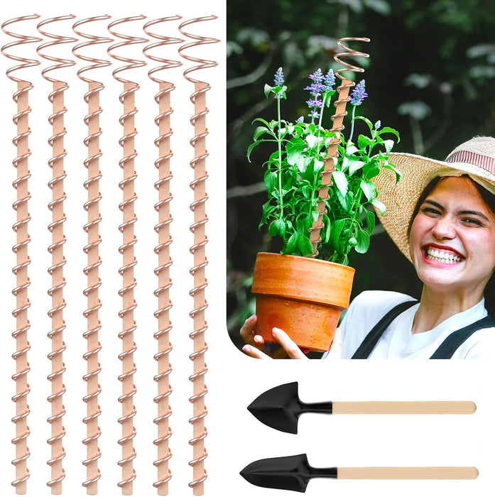 Electroculture - Juego de antenas de bobina de cobre de 17 pulgadas de largo para cultivar jardín GRADO B