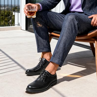 Bruno Marc Zapatos de Trabajo Antideslizantes para Hombre Zapatos de Vestir Derby para Restaurante a Prueba de Agua talla #8mx (Grado B)