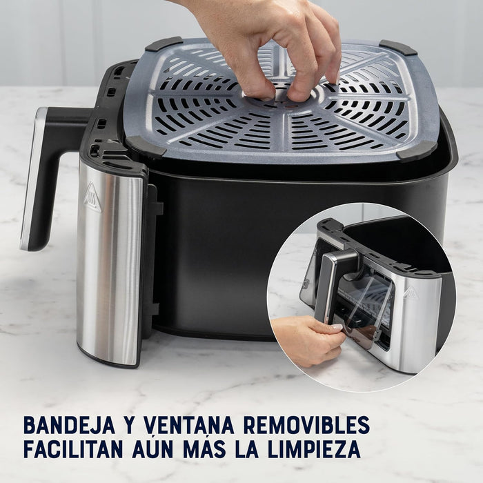 Freidora de Aire Digital, Recubrimiento Oster® DiamondForce, 7.5L de Capacidad, 10 Programas Automáticos GRADO B