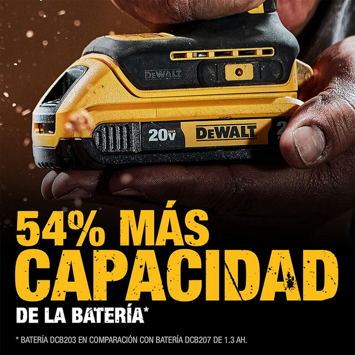 TALADRO ATORNILLADOR INALAMBRICO DE 13MM DEWALT DCD7771D2 20 V 2 BATERIAS DE 2AH ACCESORIO CON ESTUCHE DE PLASTICO 1 GRADO A - TiendaKomet México
