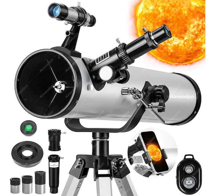 TELESCOPIO ASTRONÓMICO REFLECTOR PROFESIONAL KINWODON 35X-5 GRADO B