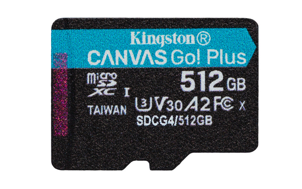 MEMORIA MICROSD KINGSTON CANVAS GO PLUS GEN4 512GB 200MB/S GRADO B