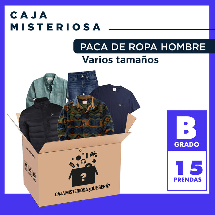 PACA DE REMATE ROPA DE HOMBRE VARIOS TAMAÑOS