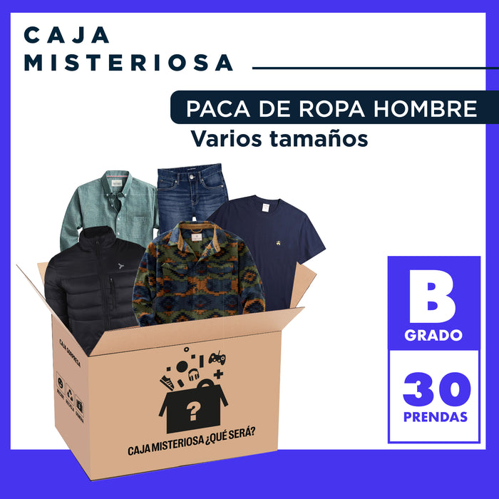 PACA DE REMATE ROPA DE HOMBRE VARIOS TAMAÑOS