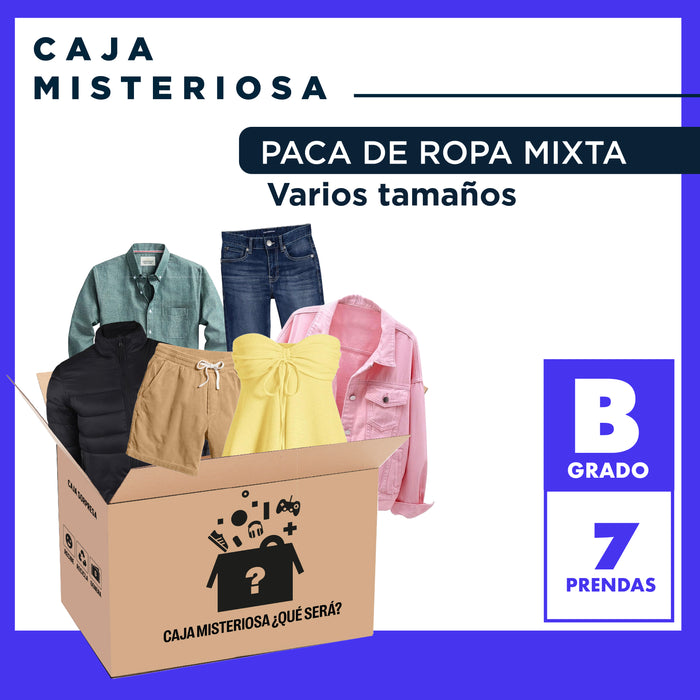 PACA DE REMATE ROPA MIXTA VARIOS TAMAÑOS