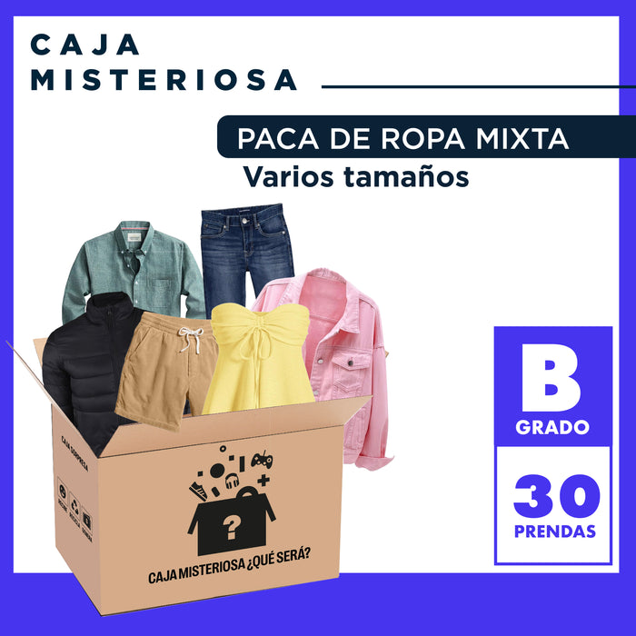 PACA DE REMATE ROPA MIXTA VARIOS TAMAÑOS