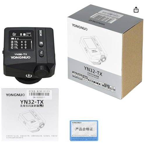 DISPARADOR FLASH TTL 2.4G, BATERÍA DE LITIO INCORPORADA, PANTALLA TÁCTIL OLED, FUNCIÓN DE CONVERSIÓN TCM 2