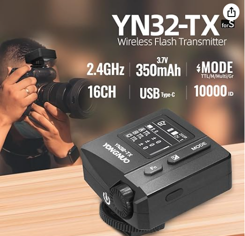DISPARADOR FLASH TTL 2.4G, BATERÍA DE LITIO INCORPORADA, PANTALLA TÁCTIL OLED, FUNCIÓN DE CONVERSIÓN TCM 2