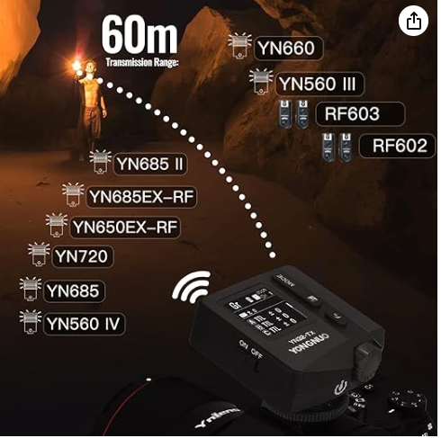 DISPARADOR FLASH TTL 2.4G, BATERÍA DE LITIO INCORPORADA, PANTALLA TÁCTIL OLED, FUNCIÓN DE CONVERSIÓN TCM 2