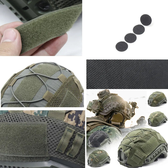 FORRO PARA CASCO TACTICO VARIOS COLOR MILITAR EQUIPO TACTICO LOTE 26 PZAS GRADO B