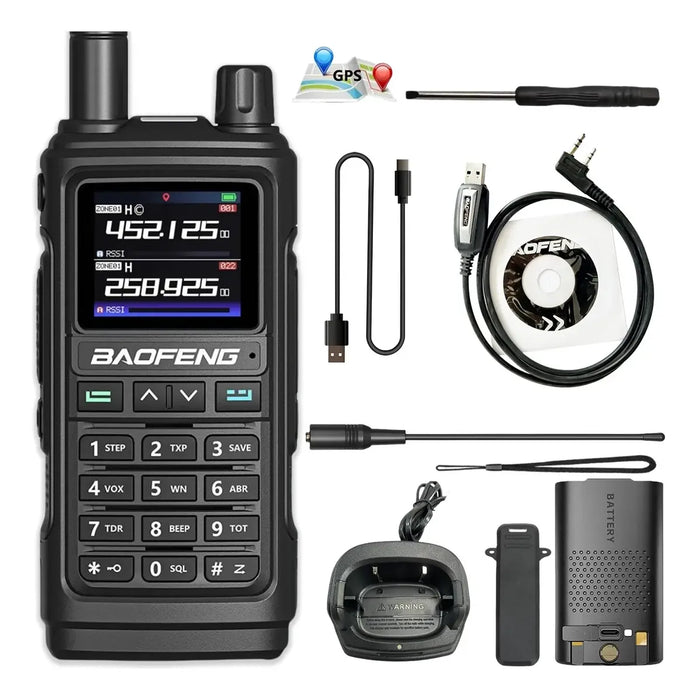 Radiocomunicacion Baofeng Uv17pro Max Gps Amfm Uhf Vhf Usb-c GRADO B