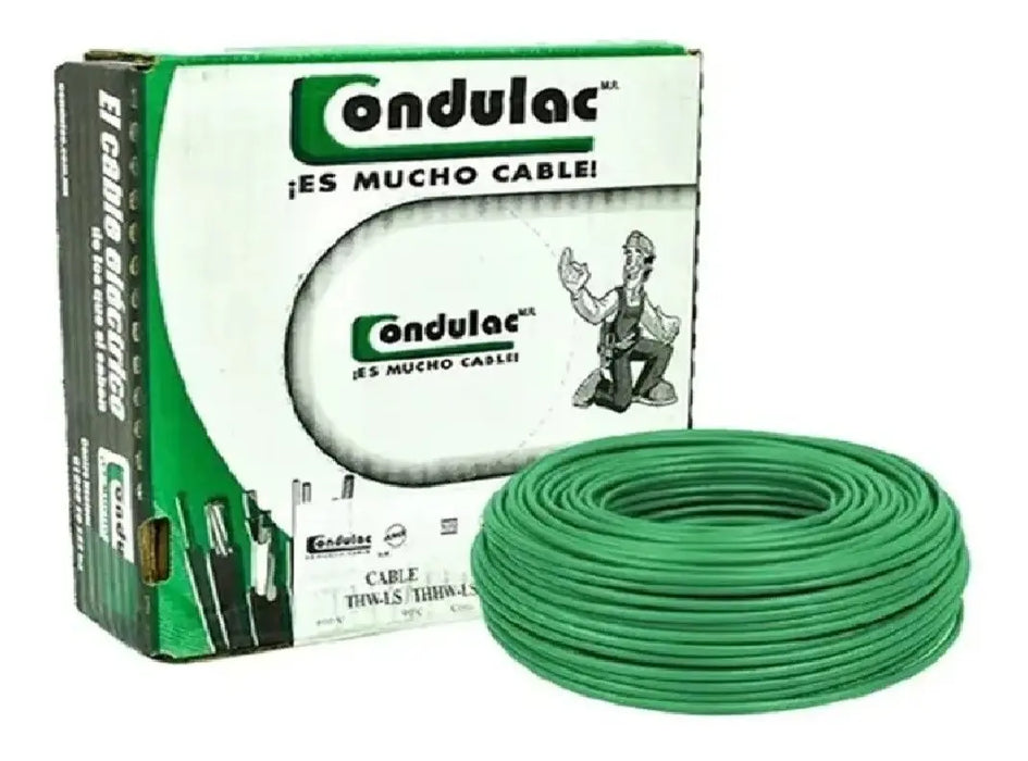 CAJA DE 100MTS CABLE THWLS 90 CAL 8 CONDULAC GRADO B