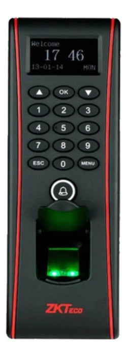 Control De Acceso Exterior Zkteco Tf1700 Ip65 3000 Huellas Y Tarjetas Rfid Negro - GRADO B