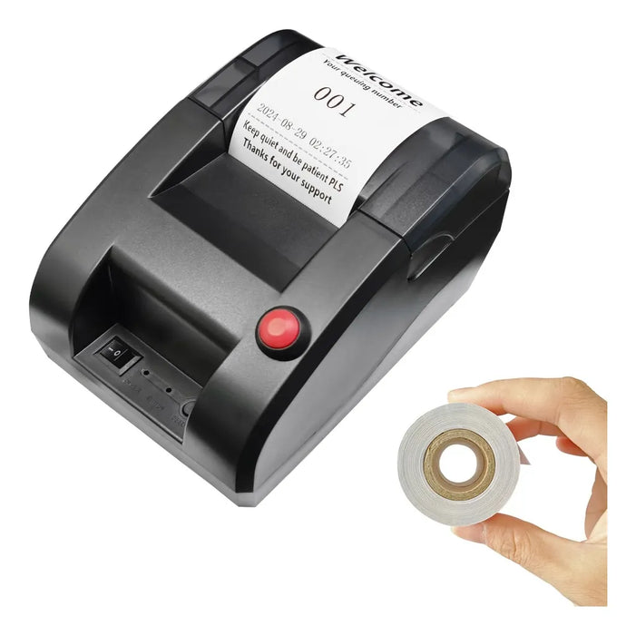 ROLLO DE NÚMEROS PARA DISPENSADOR DE TURNOS IMPRESORA GRADO B