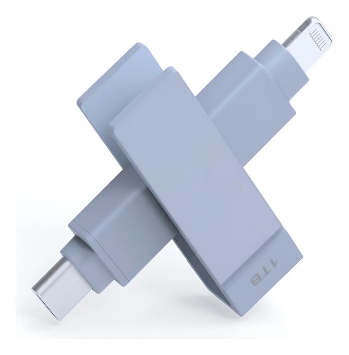 MEMORIA USB-C PIODATA 1 TB PARA IPHONE Y ANDROID AZUL LISA GRADO A