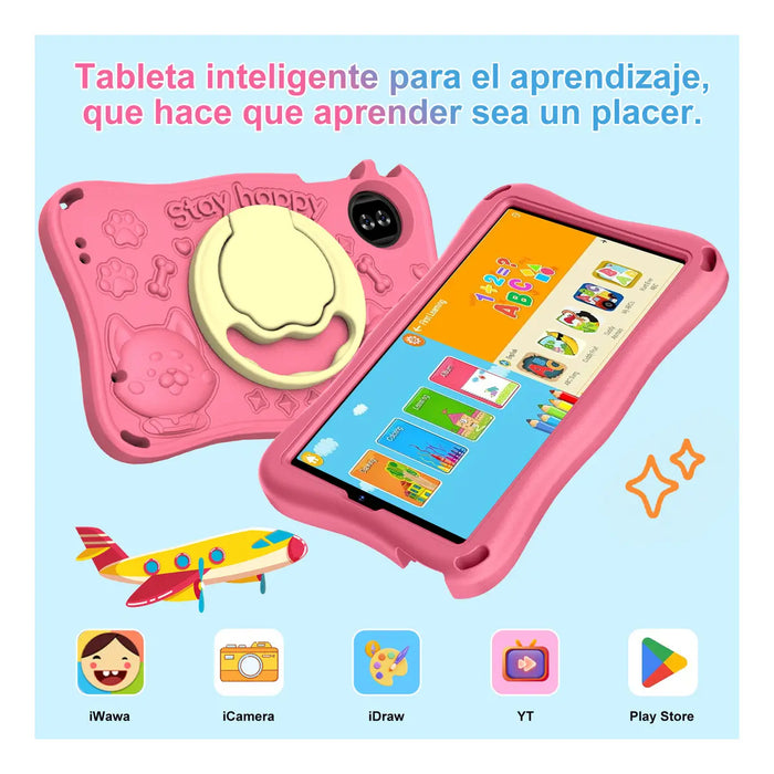TABLET KID 2026 9 PULGADAS ANDROID 15 32GB 2TB ROSA GRADO B