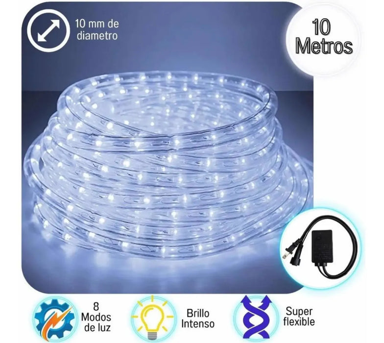 💡 MANGUERA LED 10M–LOTE DE 5 PIEZAS GRADO B💡