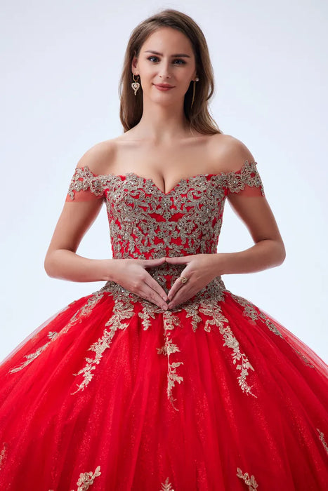 VESTIDOS DE QUINCEAÑERA ROSEBRIDAL ELEGANT DE COLOR ROJO TALLA G GRADO B - TiendaKomet México