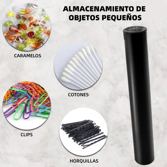 ✨📦TUBO CONTENEDOR HERMETICO POP TOP SQUEEZE 110MM 100 PIEZAS LOTE 3 CAJAS ✨📦 GRADO B