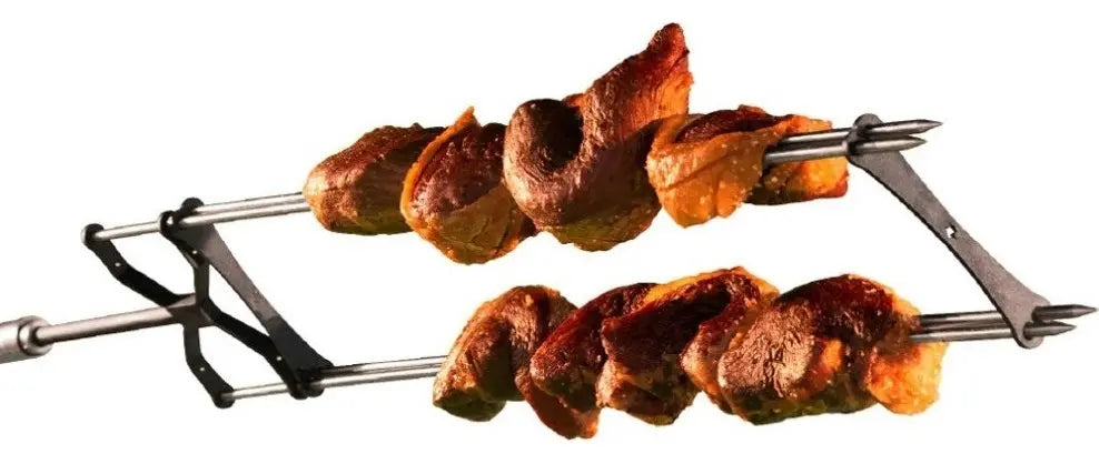 DOBLE VARA PARA ASADOR KANKA - BROCHETAS Y CORTES DELGADOS GRADO B
