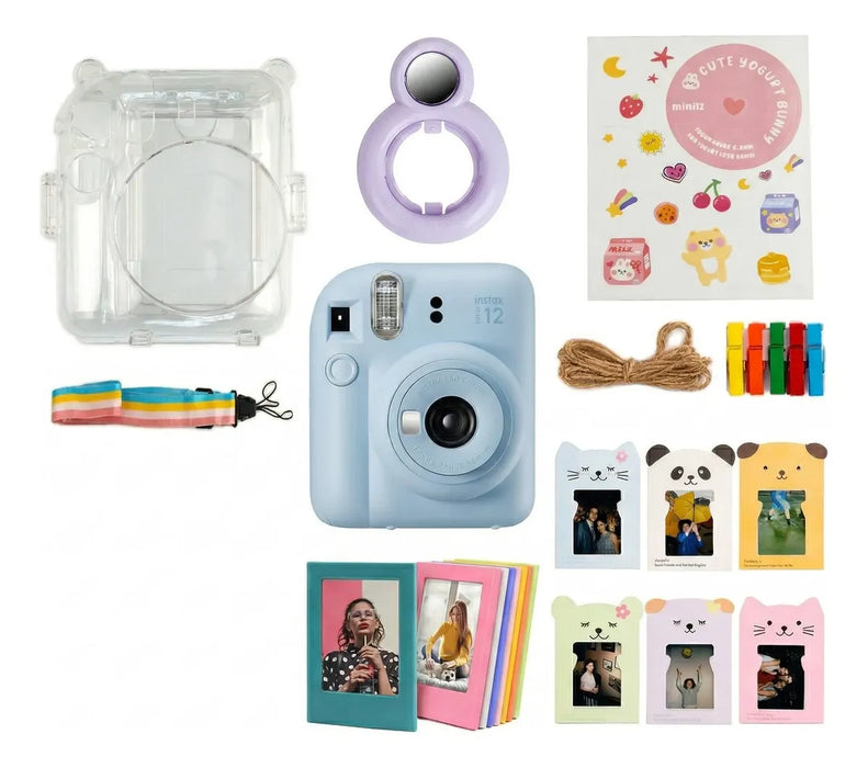 KIT INSTAX MINI 12 AZULFUJI + PACK ACCESORIOS EXCLUSIVOS AZUL GRADO B