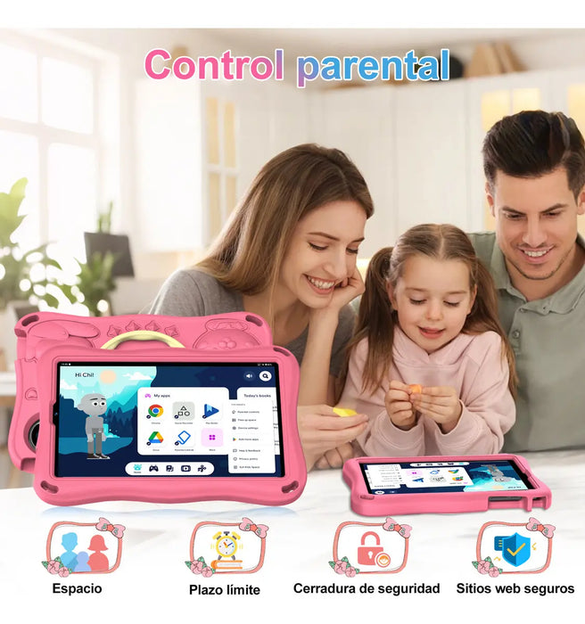 TABLET KID 2026 9 PULGADAS ANDROID 15 32GB 2TB ROSA GRADO B