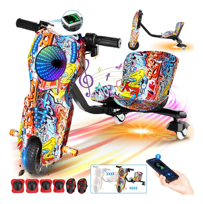 SCOOTER ELECTRICO ASH YA 3 RUEDAS 3 VELOCIDADES BLUETOOTH GRADO B