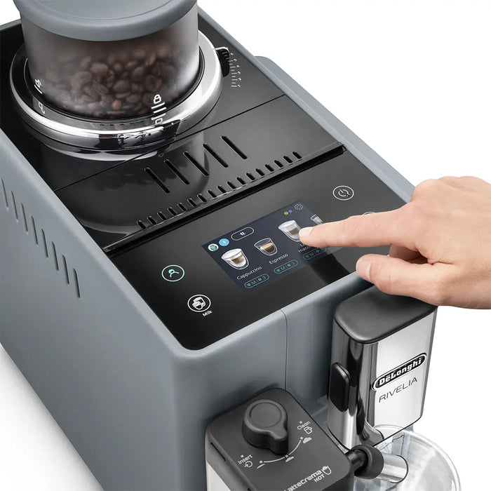 CAFETERA DELONGHI RIVELIA EXAM44055G PLATEADO GRADO B