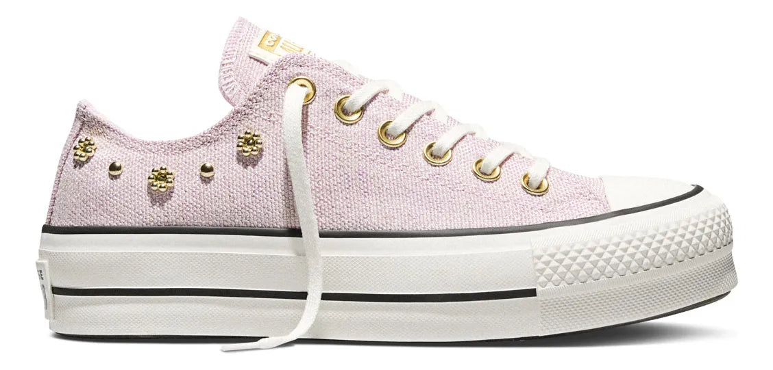 Tenis Converse Lift Shiny Heathered A17595c Mujer Rosa Liso 23 Mx GRADO B