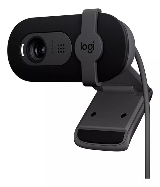 LOGITECH BRIO 100 WEBCAM FULL HD 1080P TAPA RIGHTLIGHT NEGRO - TiendaKomet México