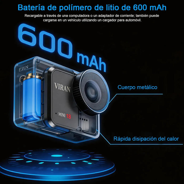 CAMARA DEPORTIVA IMPERMEABLE IP67 WIFI FULL HD 30FPS GRADO B