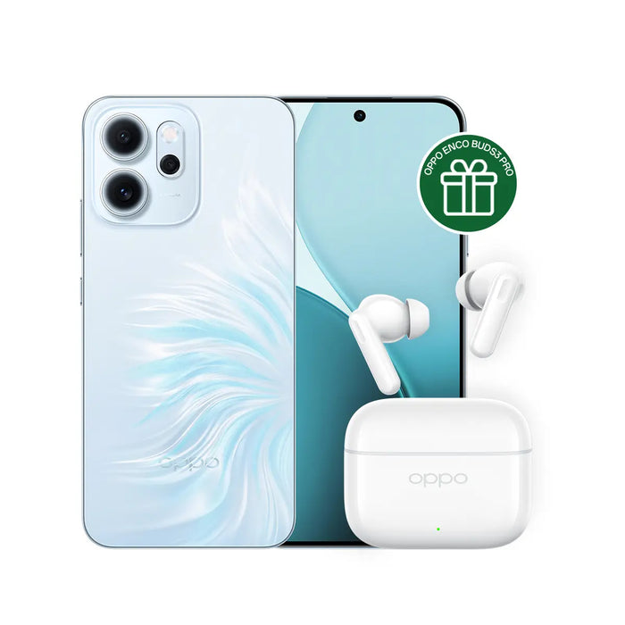 Combo OPPO Reno14 F 5G (256GB/12GB) + Enco Buds3 de REGALO | ¡Edición Azul Premium! GRADO B
