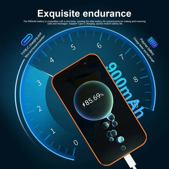 CELULAR W&O I17 MINI 3G 4GB 64GB 3.75 PULGADAS NARANJA GRADO B
