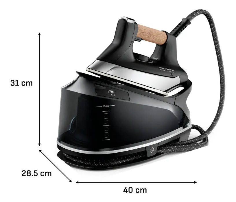 Generador de Vapor Rowenta Pro Compact DG7661U1 | Alta Presión | Suela Microsteam | Color Negro | Grado B ✨